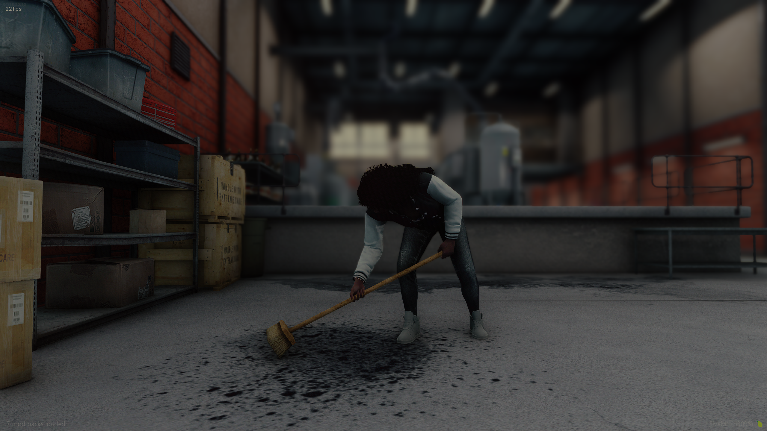 Natalya trabajando para reunir el dinero